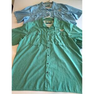 Magellan Outdoors Fish Gear Shirts Mens 3XL Relaxed Fit Vented 2pc Lot